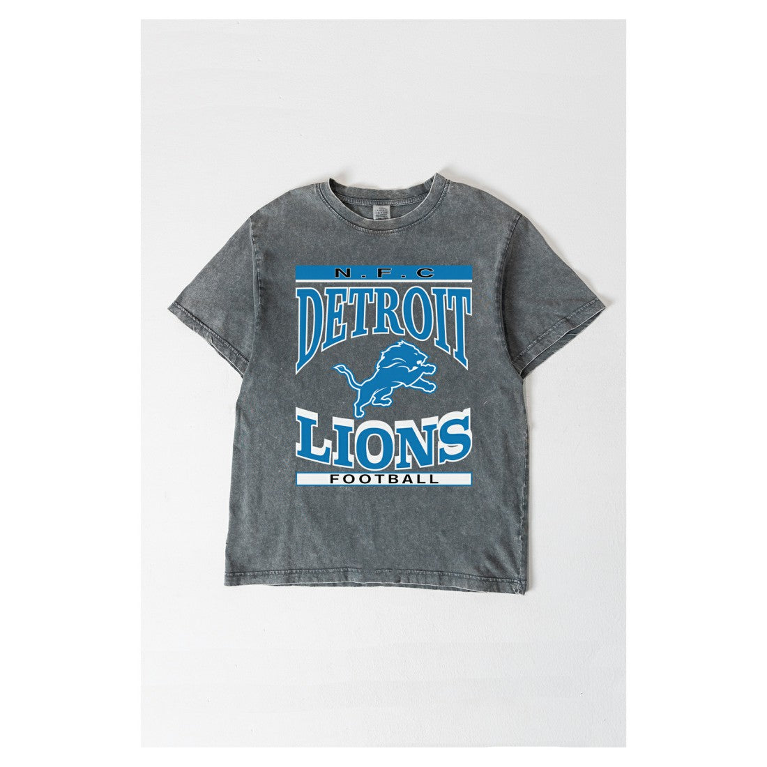 Detroit Lions Gameday Couture Women's Oversized Classic Grind Washed T-Shirt - Gray online