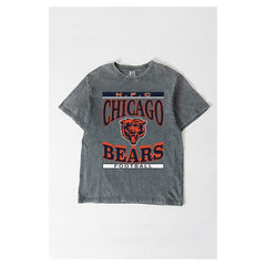Chicago Bears Gameday Couture Women's Oversized Classic Grind Washed T-Shirt - Gray sale