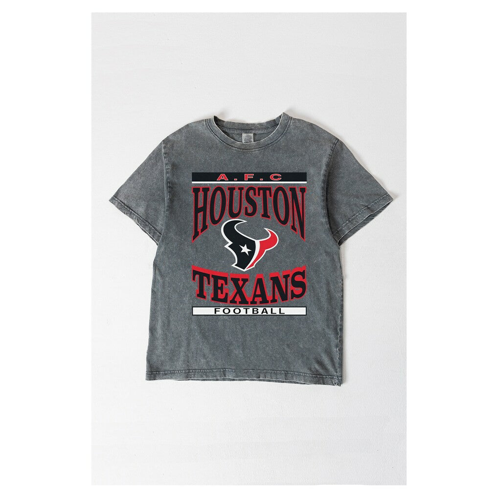 Houston Texans Gameday Couture Women's Oversized Classic Grind Washed T-Shirt - Gray online