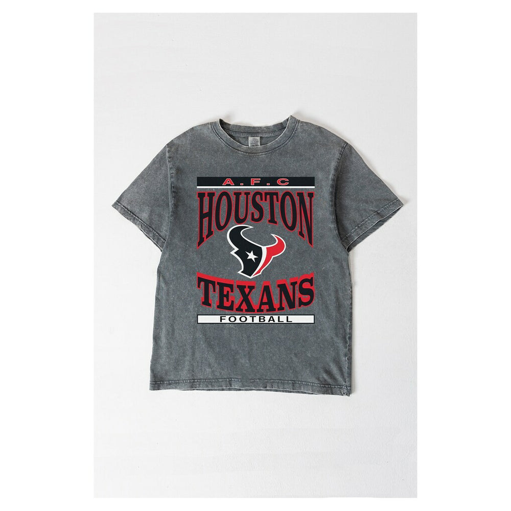 Houston Texans Gameday Couture Women's Oversized Classic Grind Washed T-Shirt - Gray online