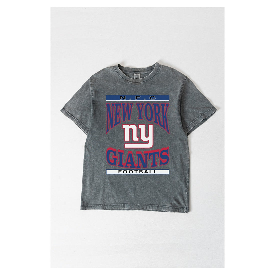 New York Giants Gameday Couture Women's Oversized Classic Grind Washed T-Shirt - Gray outlet