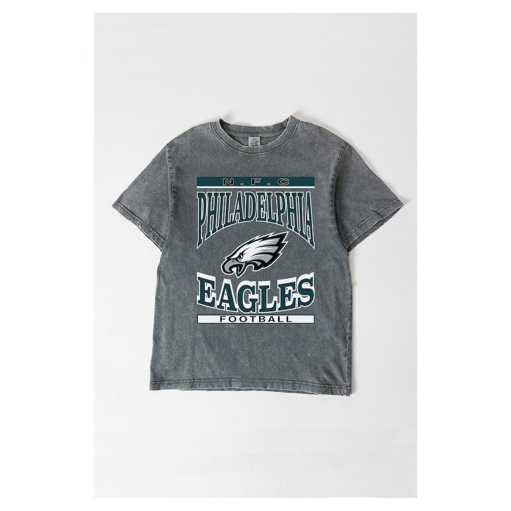 Philadelphia Eagles Gameday Couture Women's Oversized Classic Grind Washed T-Shirt - Gray on sale