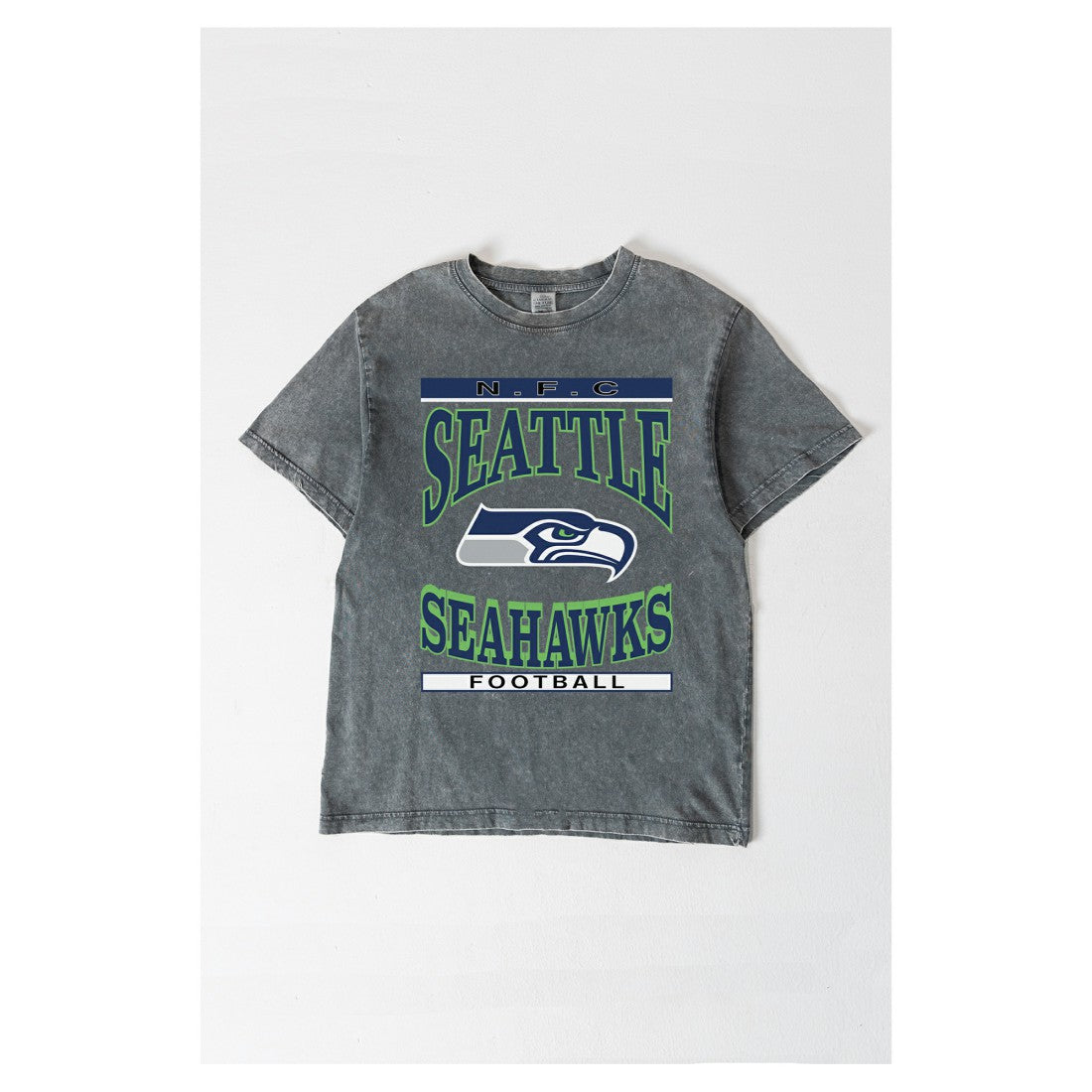 Seattle Seahawks Gameday Couture Women's Oversized Classic Grind Washed T-Shirt - Gray on sale