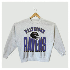 Baltimore Ravens Gameday Couture Women's Fierce Focus Premium Oversized Fleece Pullover Sweatshirt - Ash outlet