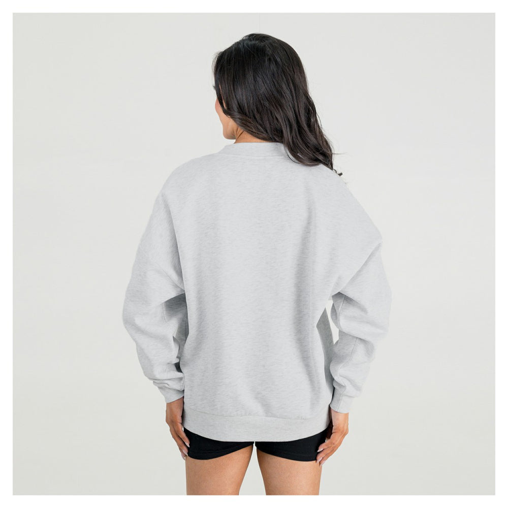 Detroit Lions Gameday Couture Women's Fierce Focus Premium Oversized Fleece Pullover Sweatshirt - Ash cheap