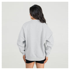 Green Bay Packers Gameday Couture Women's Fierce Focus Premium Oversized Fleece Pullover Sweatshirt - Ash outlet