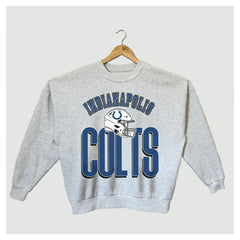Indianapolis Colts Gameday Couture Women's Fierce Focus Premium Oversized Fleece Pullover Sweatshirt - Ash discount