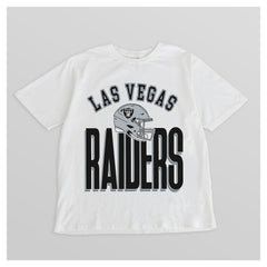 Las Vegas Raiders Gameday Couture Women's Oversized Classic Fierce Focus T-Shirt - White cheap
