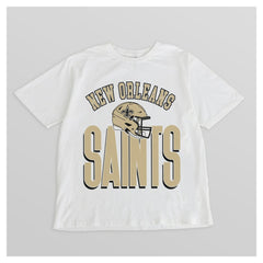 New Orleans Saints Gameday Couture Women's Oversized Classic Fierce Focus T-Shirt - White sale