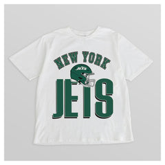 New York Jets Gameday Couture Women's Oversized Classic Fierce Focus T-Shirt - White outlet