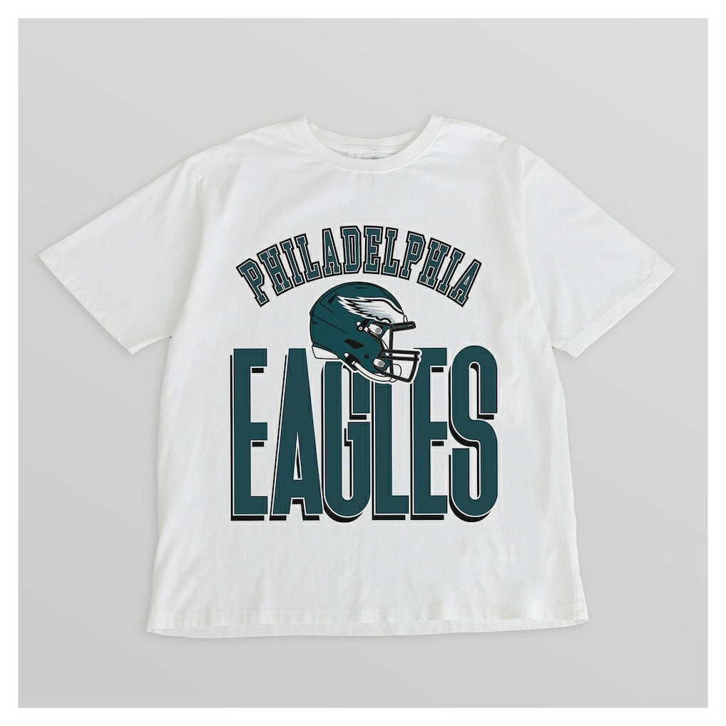Philadelphia Eagles Gameday Couture Women's Oversized Classic Fierce Focus T-Shirt - White online