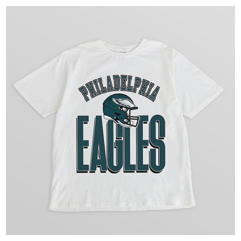 Philadelphia Eagles Gameday Couture Women's Oversized Classic Fierce Focus T-Shirt - White online