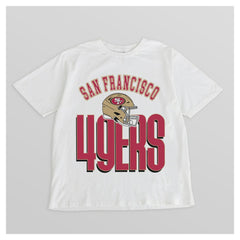 San Francisco 49ers Gameday Couture Women's Oversized Classic Fierce Focus T-Shirt - White cheap