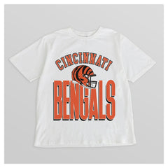 Cincinnati Bengals Gameday Couture Women's Oversized Classic Fierce Focus T-Shirt - White outlet
