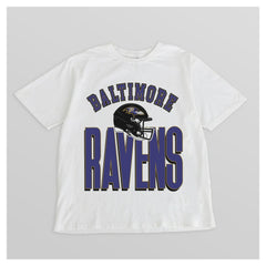 Baltimore Ravens Gameday Couture Women's Oversized Classic Fierce Focus T-Shirt - White cheap