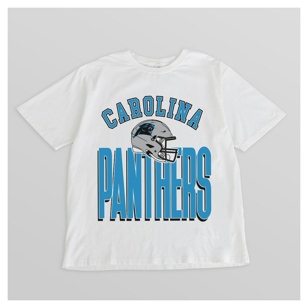 Carolina Panthers Gameday Couture Women's Oversized Classic Fierce Focus T-Shirt - White outlet