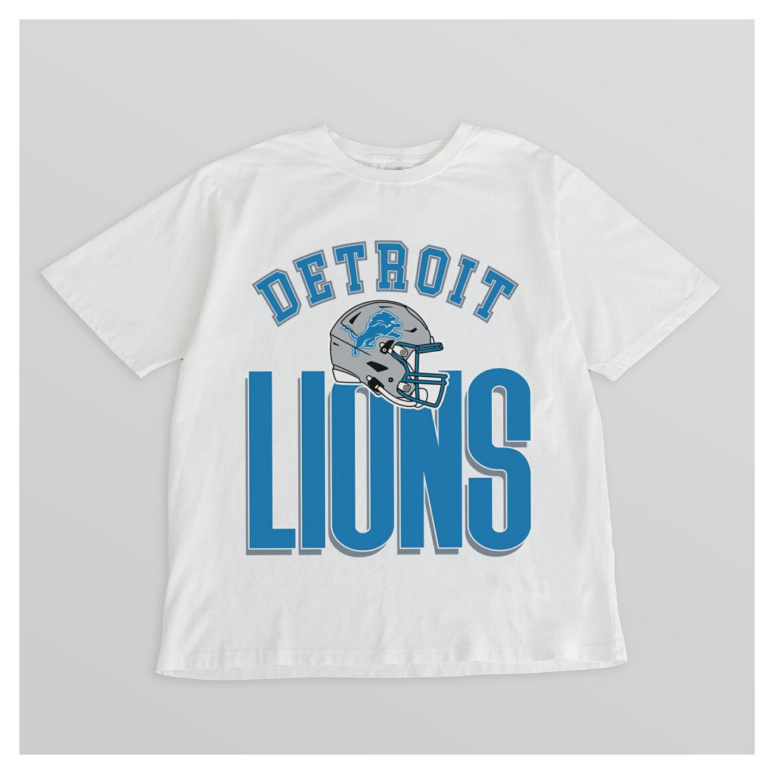 Detroit Lions Gameday Couture Women's Oversized Classic Fierce Focus T-Shirt - White cheap
