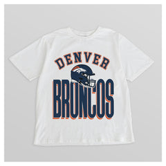 Denver Broncos Gameday Couture Women's Oversized Classic Fierce Focus T-Shirt - White on sale
