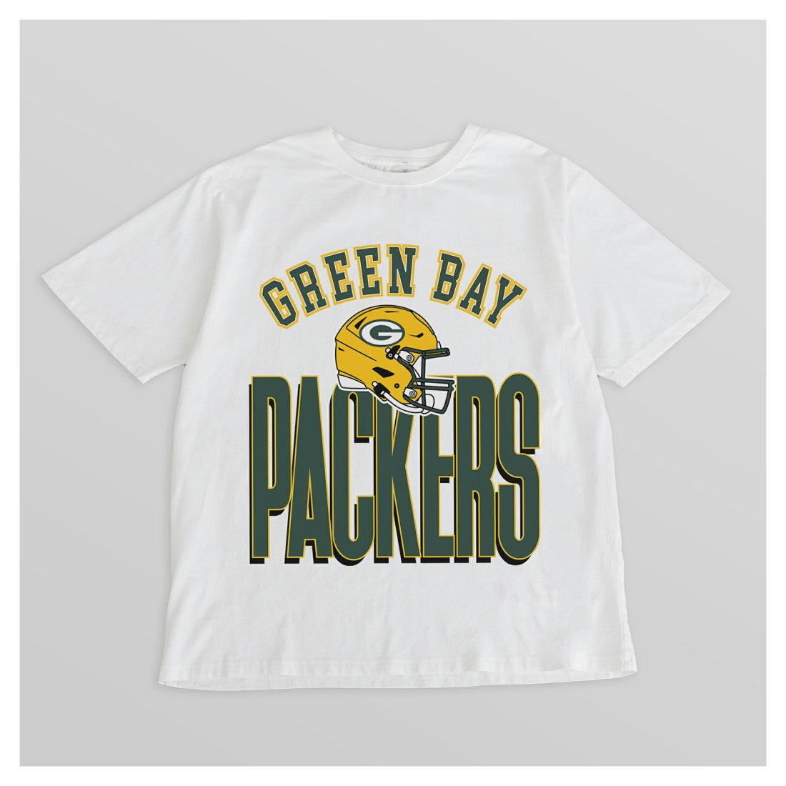 Green Bay Packers Gameday Couture Women's Oversized Classic Fierce Focus T-Shirt - White cheap