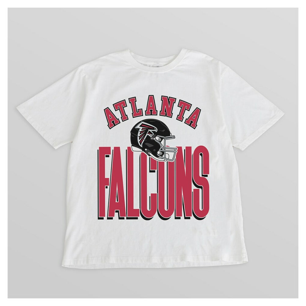 Atlanta Falcons Gameday Couture Women's Oversized Classic Fierce Focus T-Shirt - White outlet