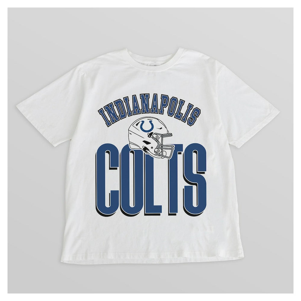 Indianapolis Colts Gameday Couture Women's Oversized Classic Fierce Focus T-Shirt - White outlet