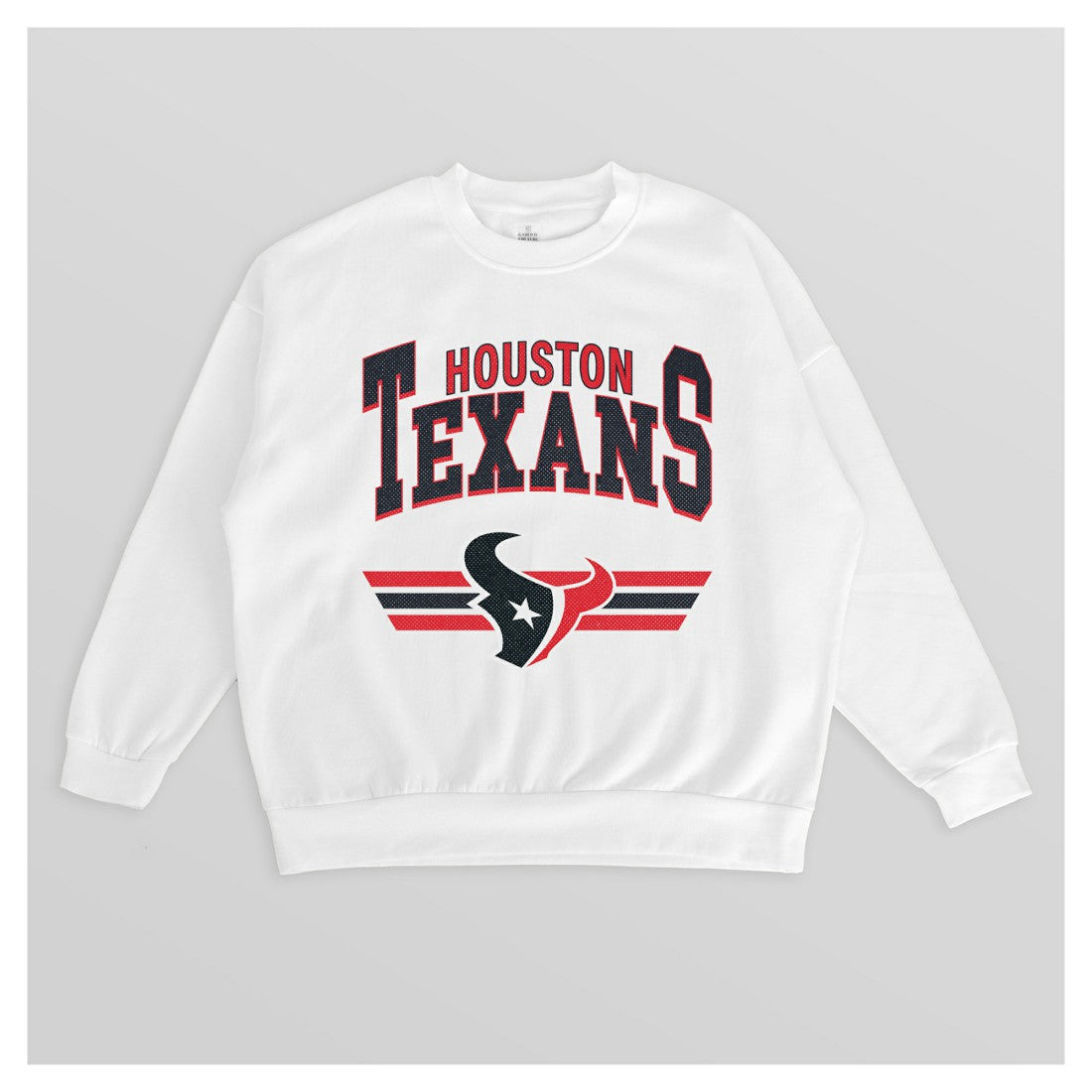 Houston Texans Gameday Couture Women's Swift Strike Premium Oversized Fleece Pullover Sweatshirt - White for sale