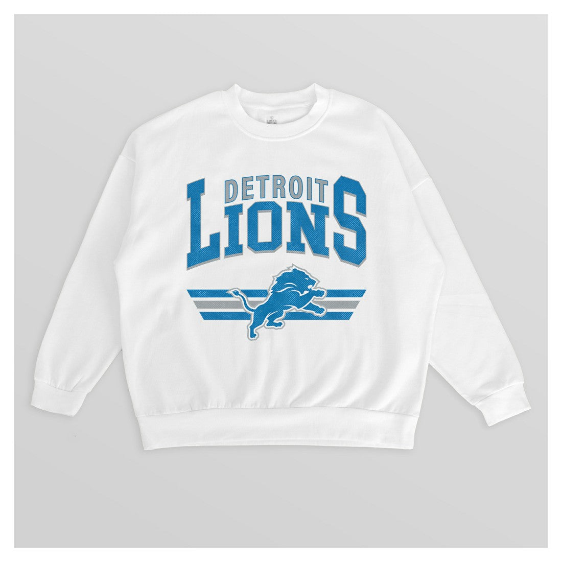 Detroit Lions Gameday Couture Women's Swift Strike Premium Oversized Fleece Pullover Sweatshirt - White sale