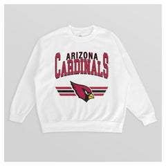 Arizona Cardinals Gameday Couture Women's Swift Strike Premium Oversized Fleece Pullover Sweatshirt - White online