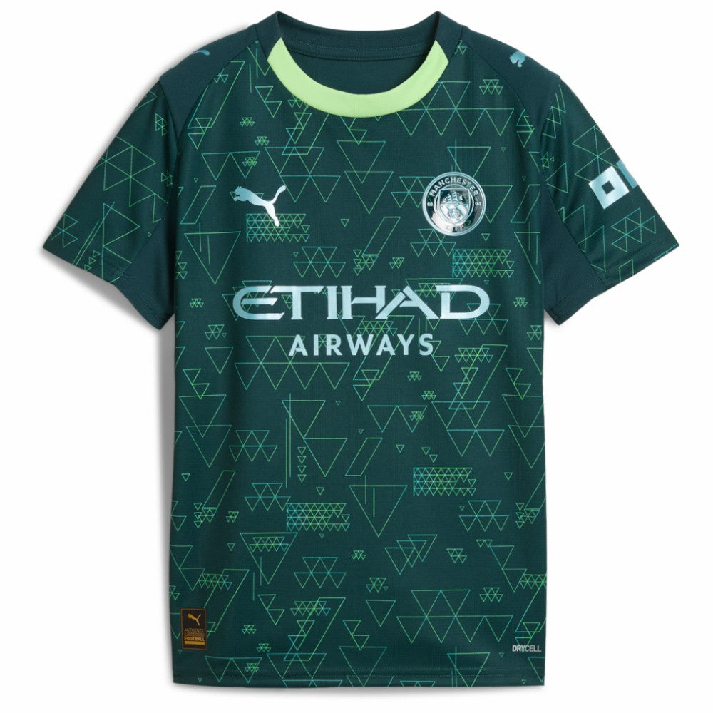 Manchester City x EA SPORTS FC Youth 2025/26 Fourth Jersey - Green | Puma on sale