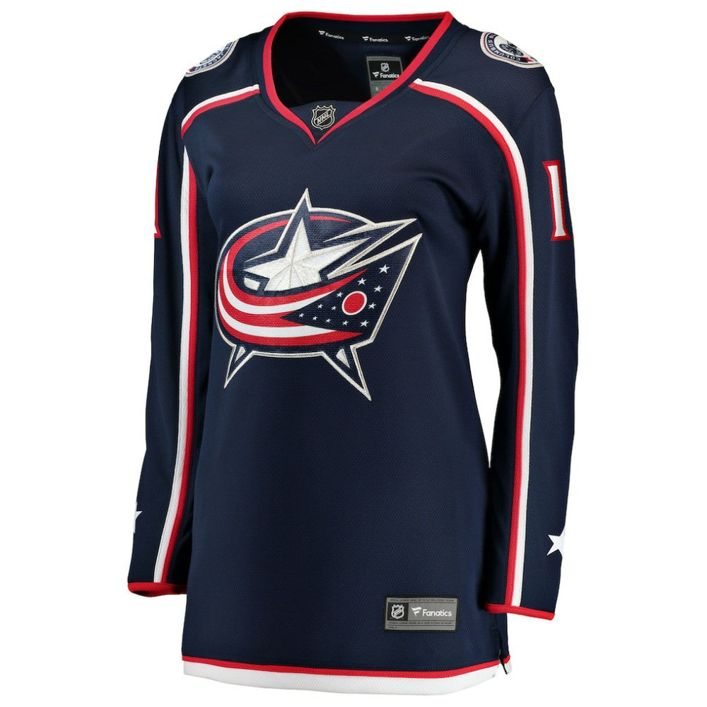 Miles Wood Columbus Blue Jackets Fanatics Women's Home Breakaway Jersey Navy