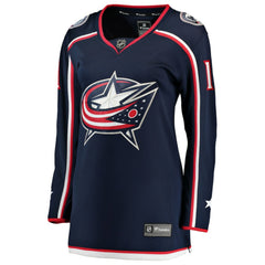 Miles Wood Columbus Blue Jackets Fanatics Women's Home Breakaway Jersey Navy