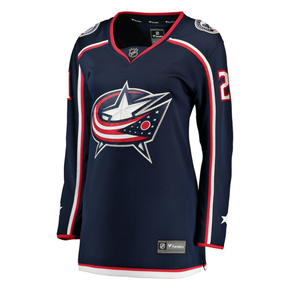 Isac Lundestrom Columbus Blue Jackets Fanatics Women's Home Breakaway Jersey Navy