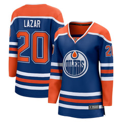 Curtis Lazar Edmonton Oilers Fanatics Women's Home Breakaway Jersey Royal