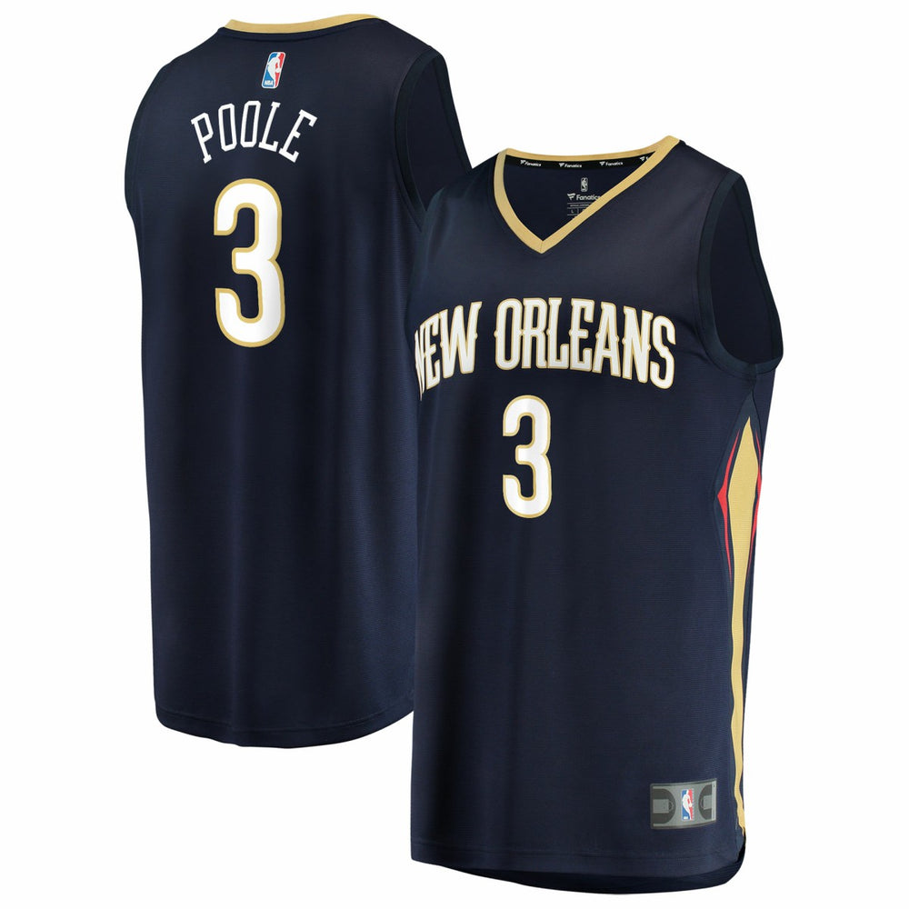 Jordan Poole New Orleans Pelicans Youth Fast Break Replica Jersey - Navy - Icon Edition | Fanatics on sale