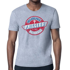 Philadelphia Phillies Starter Route 66 Team Logo T-Shirt - Heather Gray