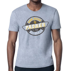 San Diego Padres Starter Route 66 Team Logo T-Shirt - Heather Gray
