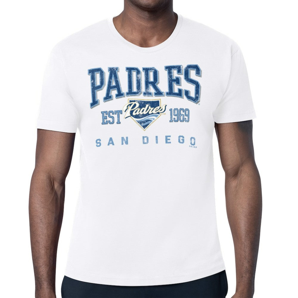 San Diego Padres Starter Distressed Logo T-Shirt - White