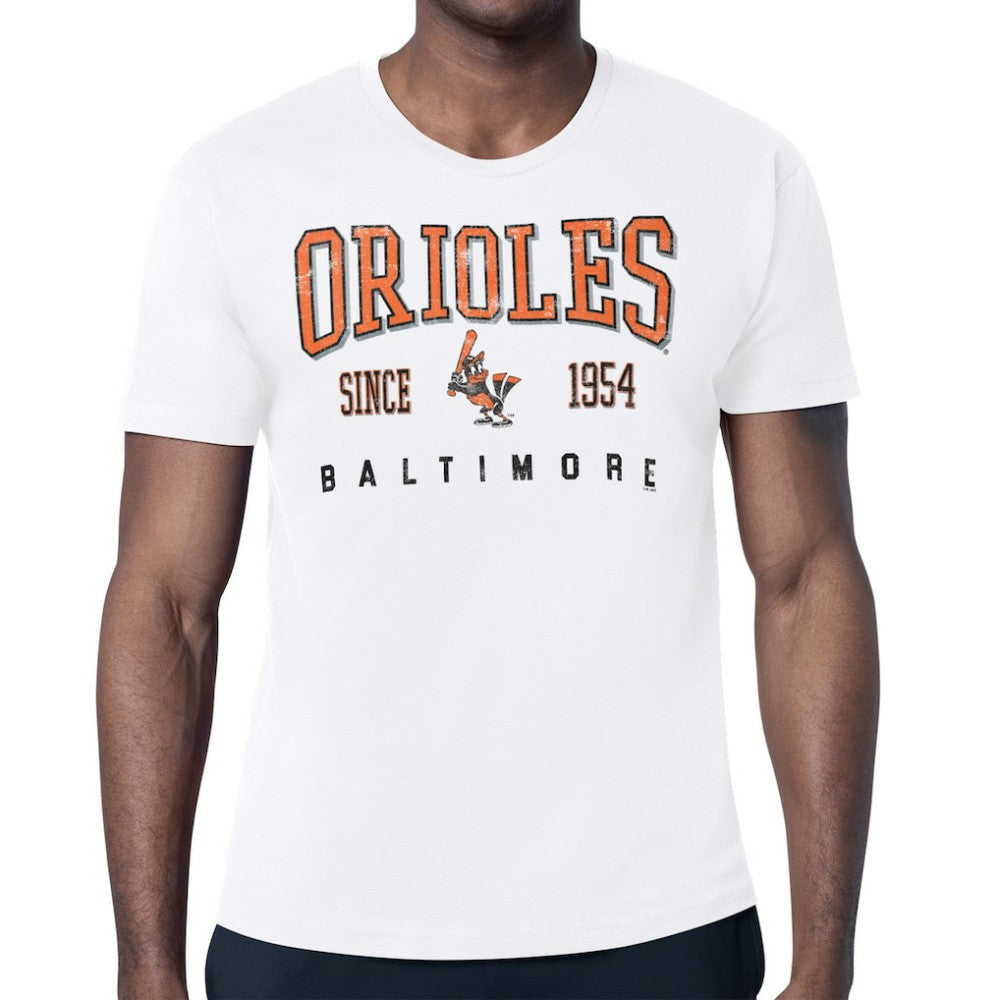 Baltimore Orioles Starter Distressed Logo T-Shirt - White