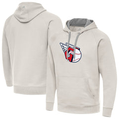 Cleveland Guardians Antigua Victory Pullover Hoodie - Cream