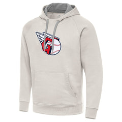 Cleveland Guardians Antigua Victory Pullover Hoodie - Cream