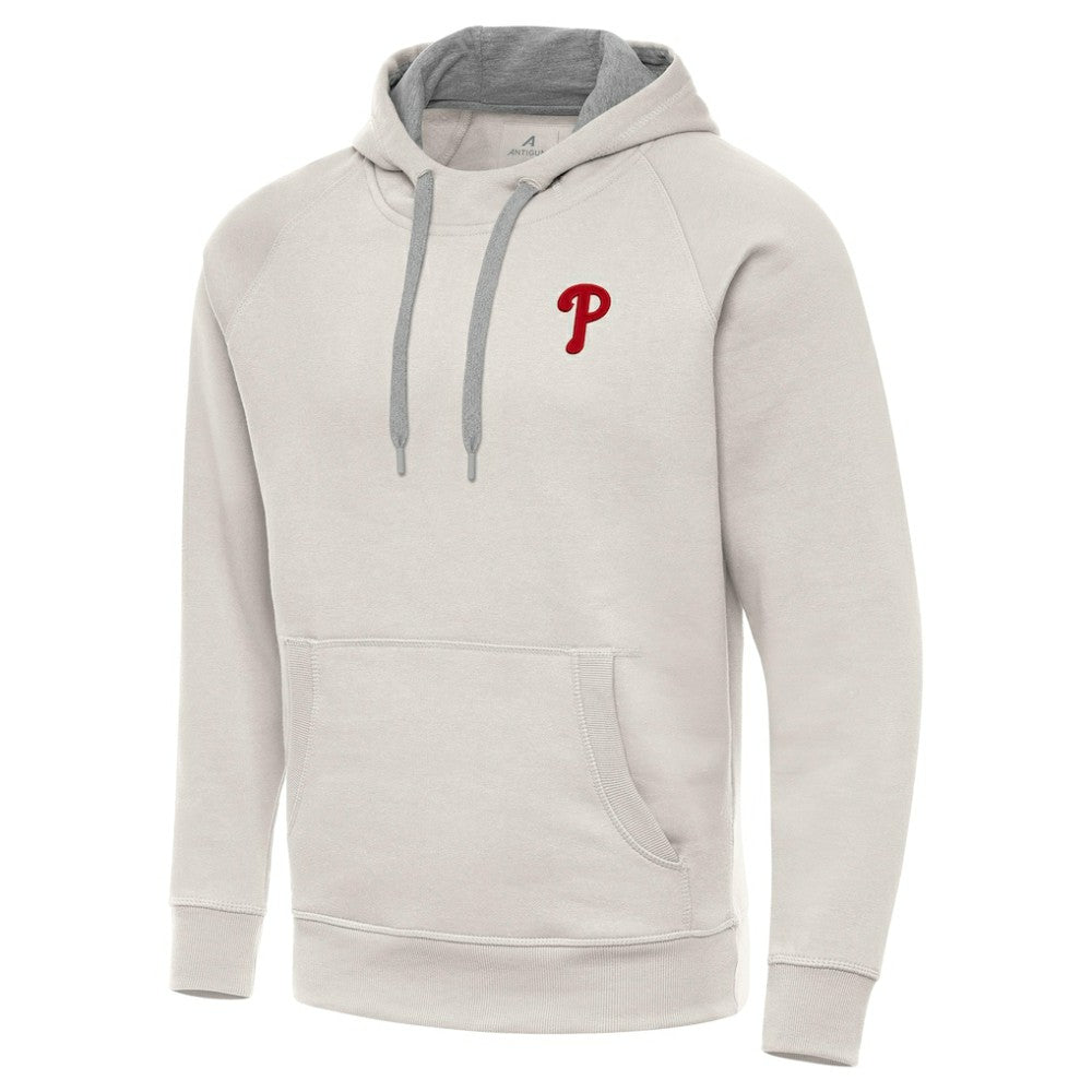 Philadelphia Phillies Antigua Victory Pullover Hoodie - Cream