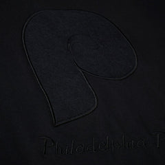 Philadelphia Phillies Women's Cooperstown Collection Phantom Cropped T-Shirt - Black | Mitchell & Ness