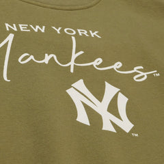 New York Yankees Women's Cooperstown Collection Fleece Sweatshirt - Olive | Mitchell & Ness