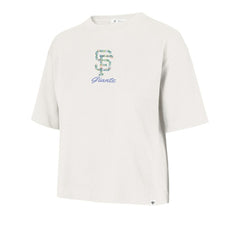 San Francisco Giants Women's Full Bloom Cropped T-Shirt - Natural | 47 brand