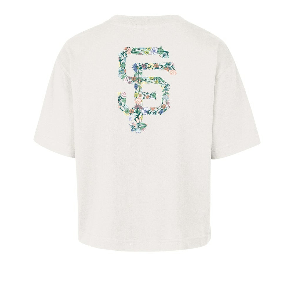 San Francisco Giants Women's Full Bloom Cropped T-Shirt - Natural | 47 brand