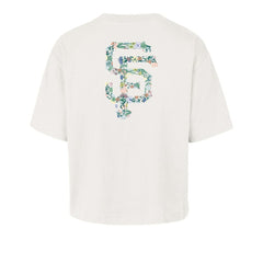 San Francisco Giants Women's Full Bloom Cropped T-Shirt - Natural | 47 brand