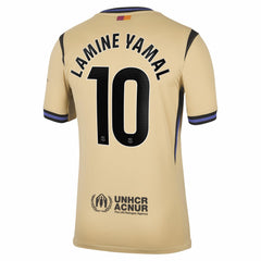 Lamine Yamal Barcelona 2025/26 Away Stadium Replica Jersey - Gold | Nike online