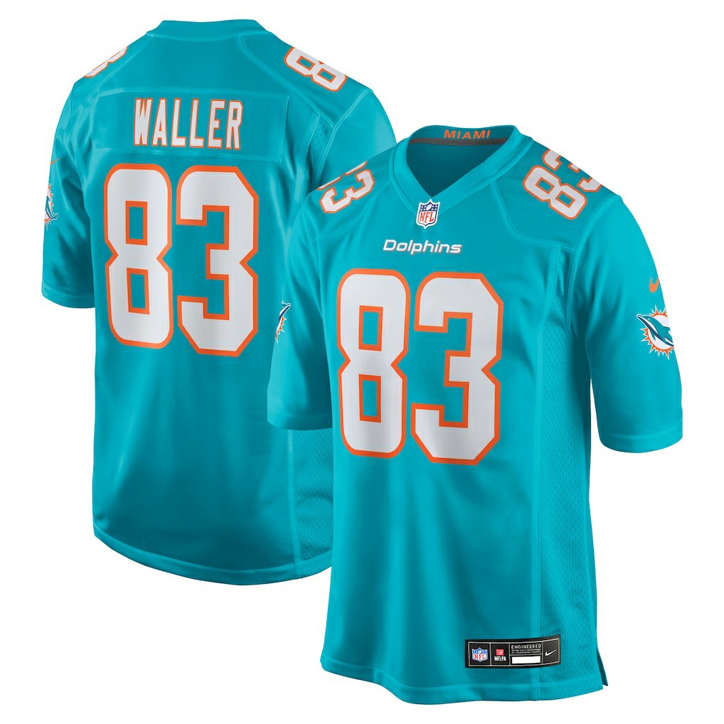 Darren Waller Miami Dolphins Team Game Jersey - Aqua | Nike on sale