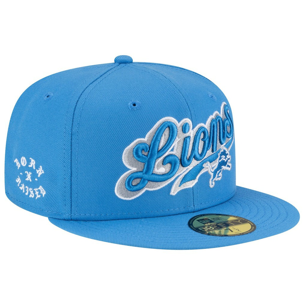 Detroit Lions New Era Born x Raised 59FIFTY Fitted Hat - Blue cheap