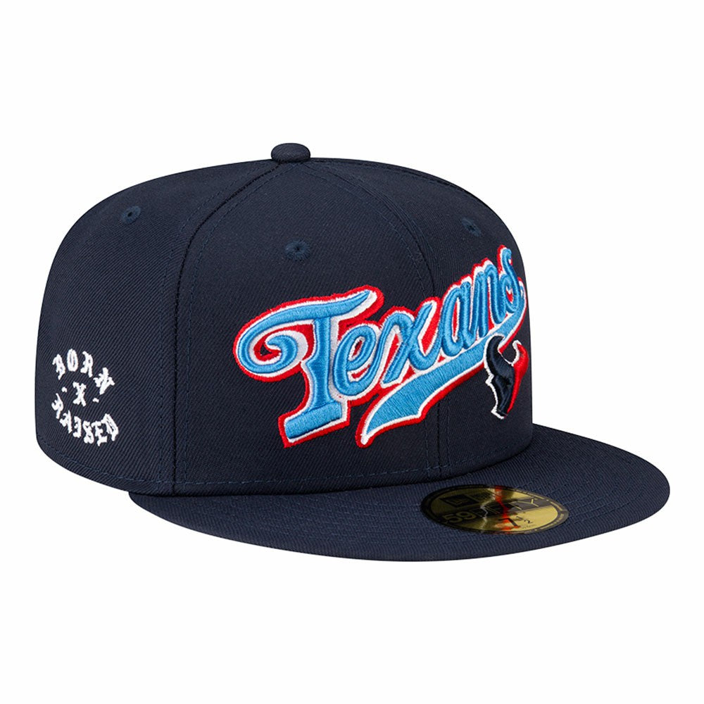 Houston Texans New Era Born x Raised 59FIFTY Fitted Hat - Navy outlet